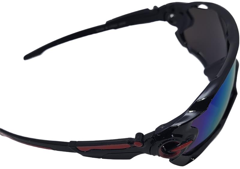 Anteojos Deportivos para ciclismo y running Negro Rojo