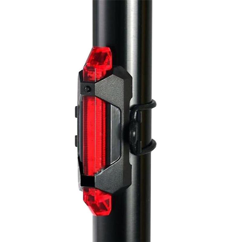 Luz Led Bicicleta O Casco Trasera O Delantera Recargble Roja