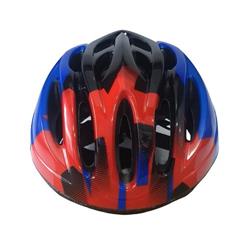 Casco MTB M-90 con Regulacion Negro Azul Rojo