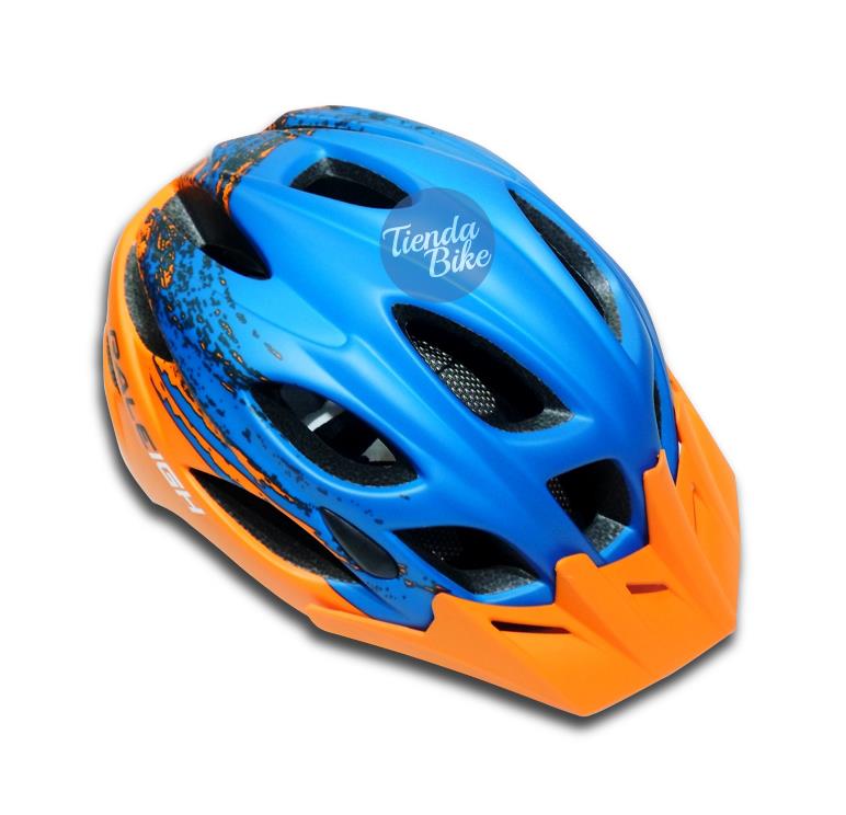 Casco Raleigh R-15 Azul/Naranja Talle M