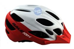 Casco Raleigh R-15 BLANCO CON ROJO Talle L