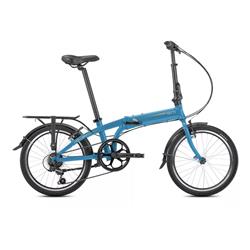 Bicicleta Tern Link A7 Blue Silver Guardabarros y Portapaquete