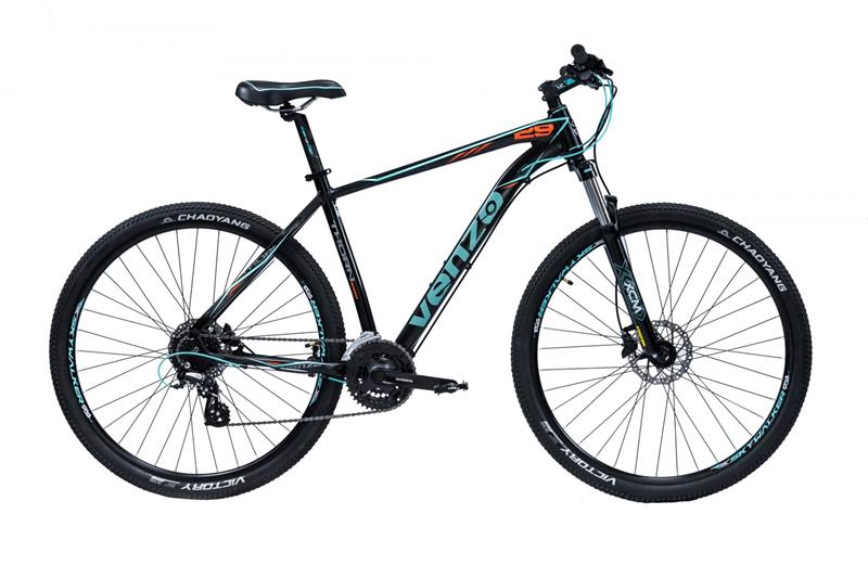 Bicicleta Venzo Thorn Revo R29 Negro teal Naranja 24V T18