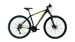 Bici Venzo Zoom Talle 17 negro rojo amarillo R29