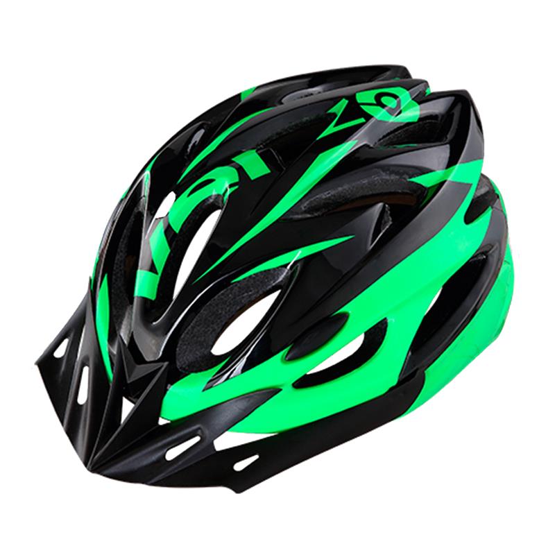 Casco Venzo Con Luz Regulacion Negro verde Talle M