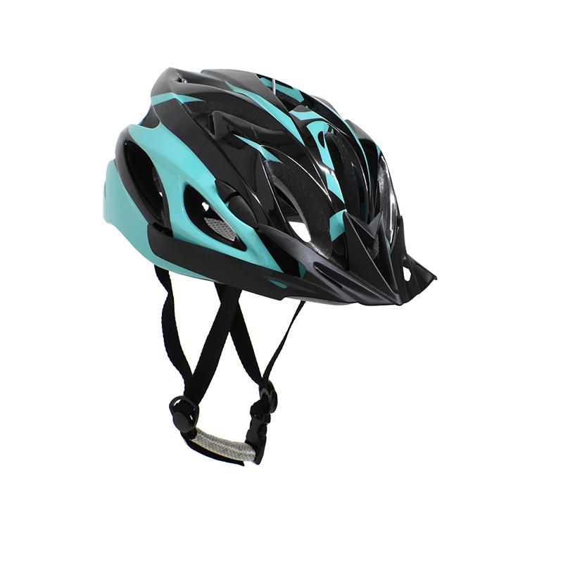 Casco Venzo Con Luz Regulacion Negro Teal Talle L