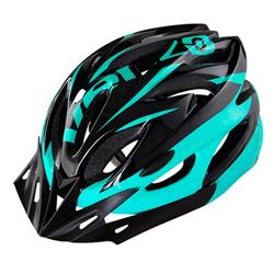 Casco Venzo 011 Regulacion Negro Teal Talle L