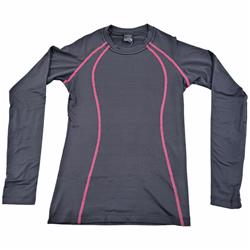 Remera Termica Venzo Negro/Fucsia (S)