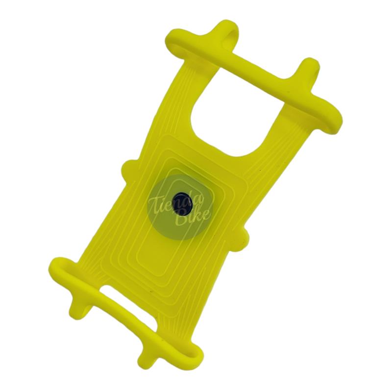 Soporte Celular Smartphone Mount Silicona Amarillo