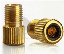 Adaptador pico Bici / Presta a Auto Bronce con Oring