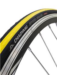 Cubierta Chaoyang Speed Shark N/Amarillo 700x25c 60TPI (25-622)