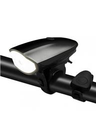 Bocina Recargable Luz Led Delantero Negro SEIS