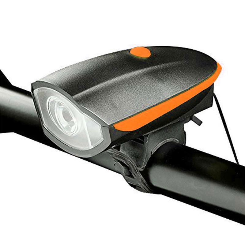 Bocina Recargable Luz Led Delantero Naranja SEIS