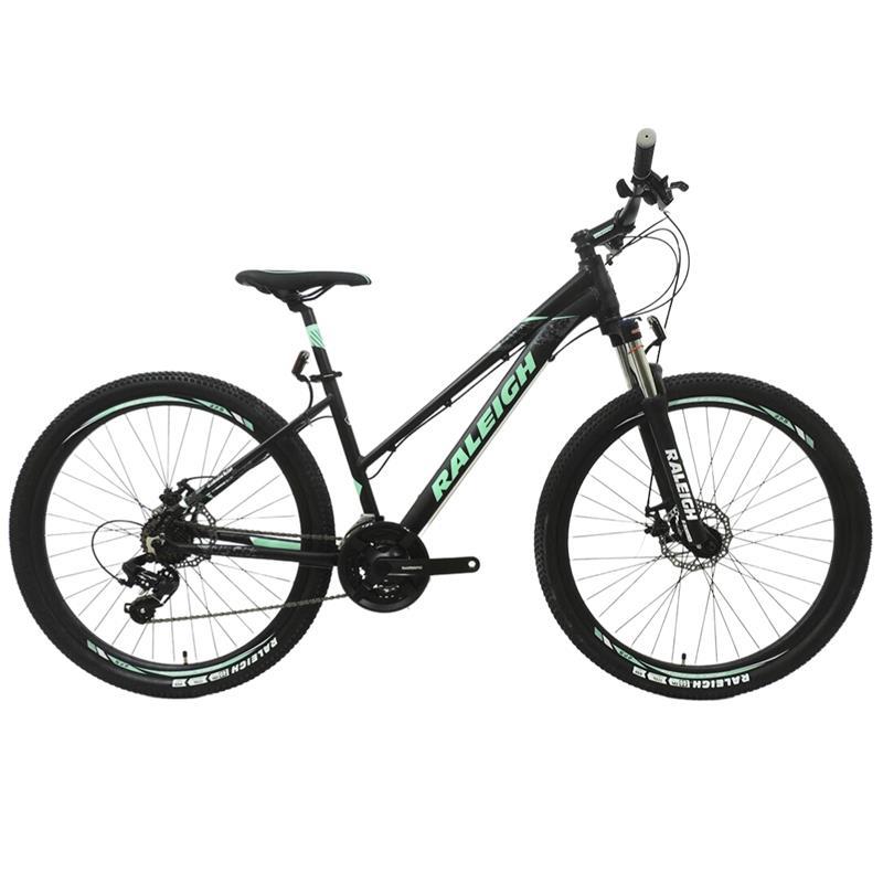 Bicicleta Raleigh Mojave 2.0 R27.5 DAMA Negro Verde Agua Talle 14