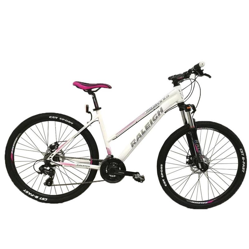 Bicicleta Raleigh Mojave 2.0 R27.5 DAMA BLANCO con ROSA Talle 18