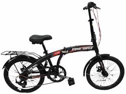 Bicicleta Firebird Curve Plegable Negro con Rojo DISCO