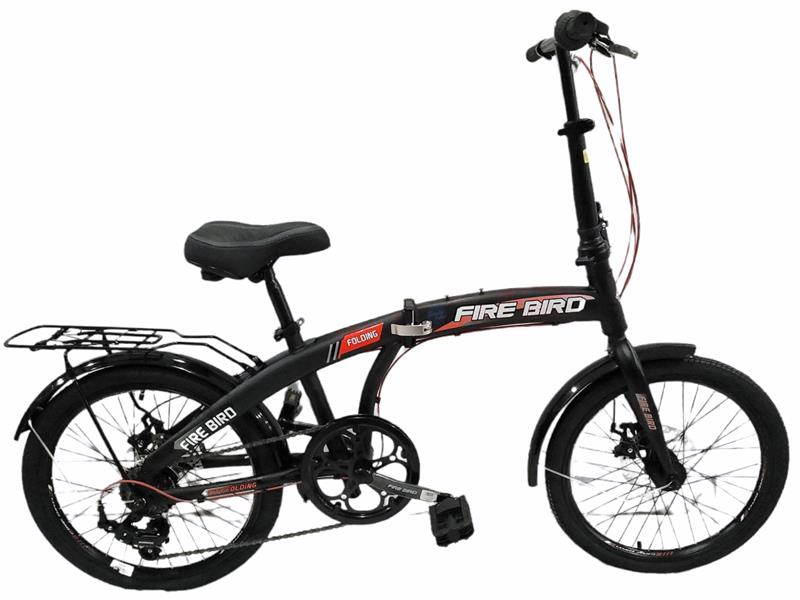Bicicleta Firebird Curve Plegable Negro con Rojo DISCO