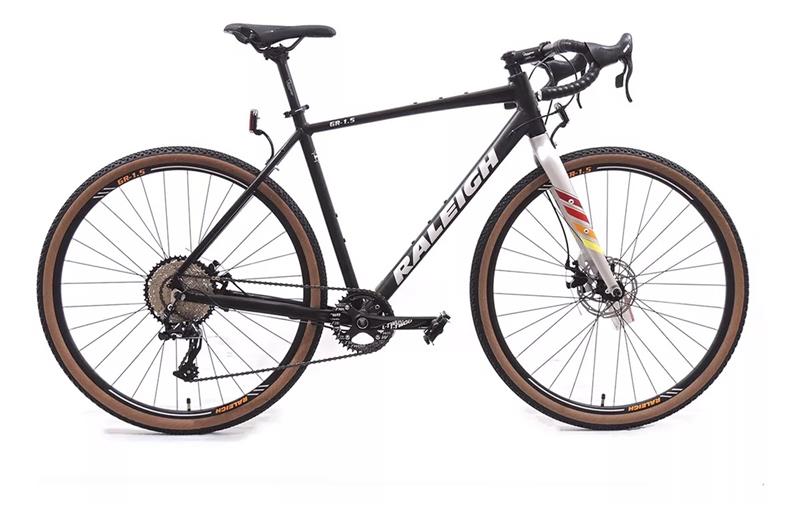 Bicicleta Raleigh Gravel Talle 54 Negra con gris