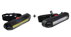 Combo Luces Del + Tras 111 LED USB