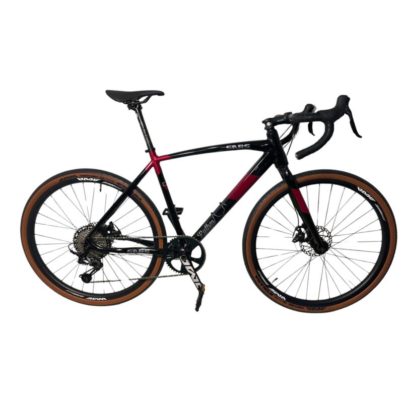 Bicicleta Gravel Sars RYTHM Negro Bordeaux Talle 51