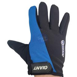 Guantes Giant Dedos Largos Tactil Negro/Azul (L)