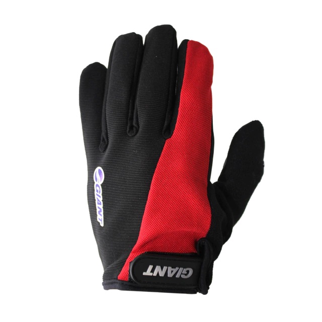 Guantes Giant Dedos Largos Tactil Negro/Rojo (L)