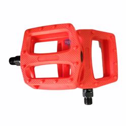 Pedales BMX MTB WKNS 571 resina Rojo Plataforma Pin Plastico