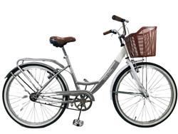 Bicicleta Stark Lady Rod 26 Gris Con Blanco