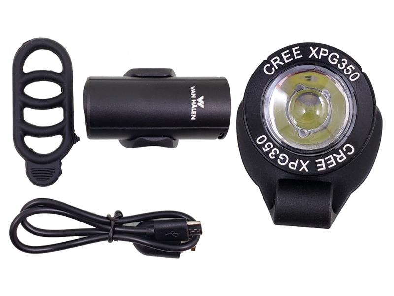 Luz Linterna Van Halen 350 lumens Carcaza Aluminio Negro