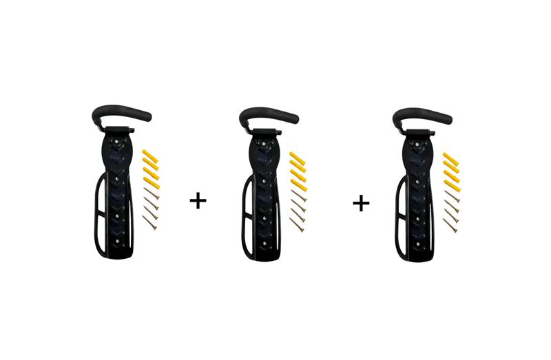 Combo por 3 Soportes Pared Para Colgar Bicicleta Gancho