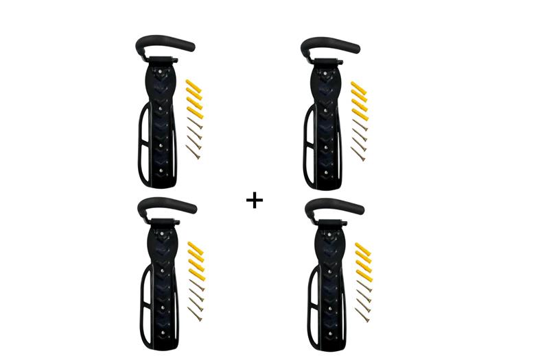 Combo por 4 Soportes Pared Para Colgar Bicicleta Gancho